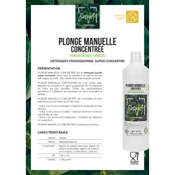 Plonge manuelle concentrée Parfum Grenade/Hibiscus carton de 15 bouteille en 1L